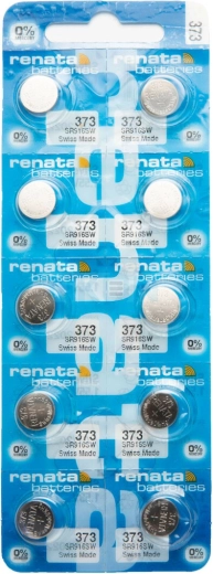 Renata 373 SR916SW knoopcelbatterij voor horloges 1,55 V 29 mAh, verpakking 10 stuks
