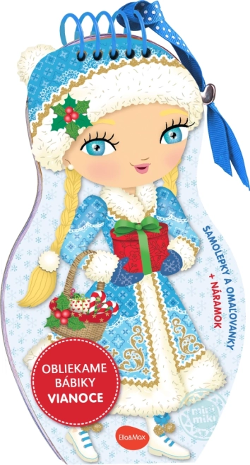 Dress the Dolls Christmas – coloring book and stickers