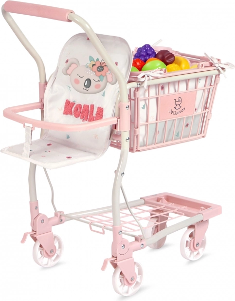 Kinderwinkelwagen 2-in-1 met fruit koala