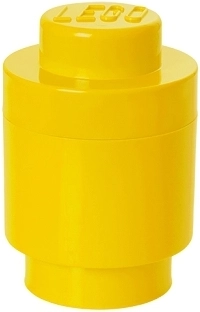 Lego round storage box 123 × 183 mm – yellow
