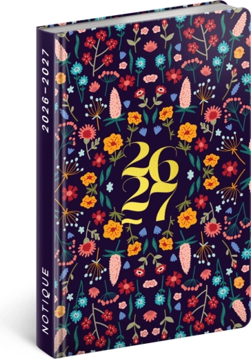 Notique agenda de poche Petito Flora 18 mois 2026/2027, 11 × 16 cm