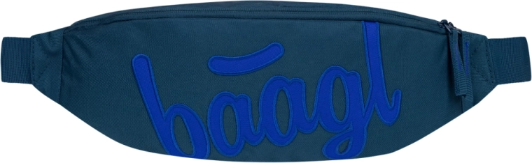 Baagl Waist Bag Snap Logo Blue GRS