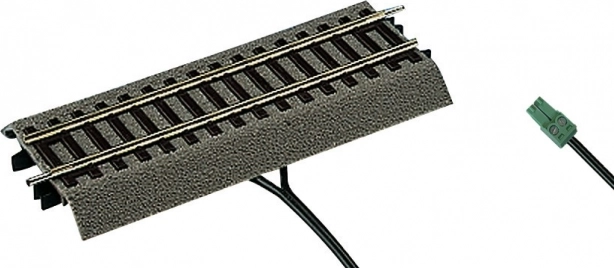 ROCO LINE straight track with roadbed 115 mm (H0) with digital input