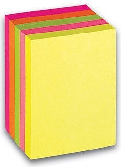 Self-adhesive neon notepad CONCORDE 51 × 38 mm, cube 5 colors (300 sheets)