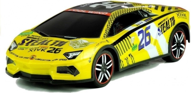 Voiture de sport RC télécommandée 1:14 – jaune