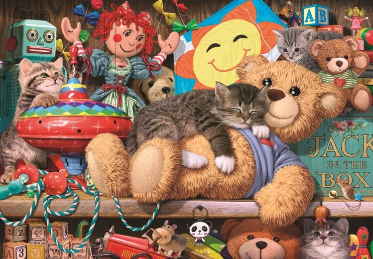 ANATOLIAN Puzzle Cat on a Shelf with Toys 260 pieces