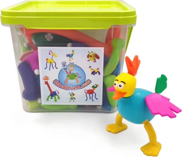 Obludarium – creative building set Animals, 62 pieces