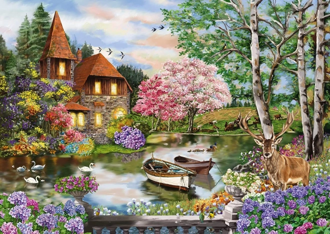 Puzzle Lake House 1000 pieces SCHMIDT