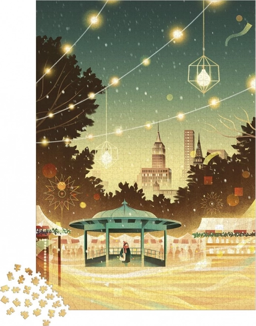 Puzzle JANOD New York Bustle, 2000 stukjes