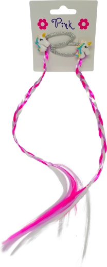 Barrettes à cheveux avec tresses, 2 pcs