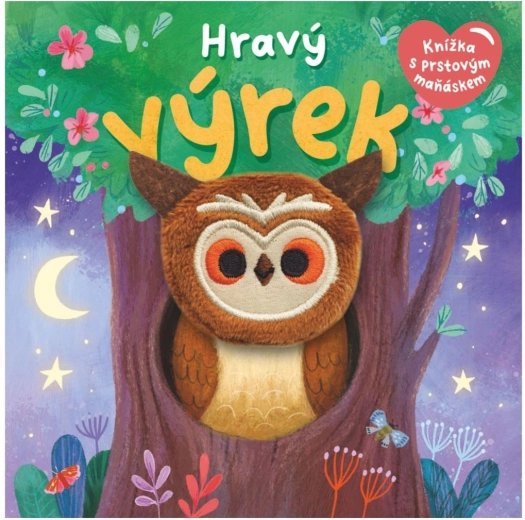 Playful Little Owl – finger puppet book 12.5 × 12.5 cm