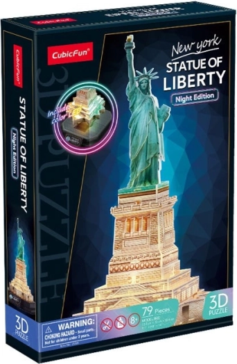 3D Puzzle with LED Night Edition: Statue of Liberty 79 Pieces