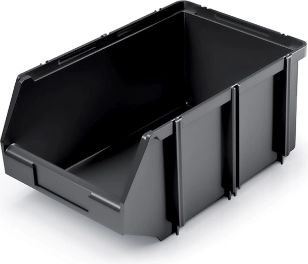 Plastic Storage Box Click Box 1 l, Black