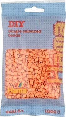Hama MIDI iron-on beads 1,000 pcs – light orange