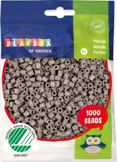 Bügelperlen Playbox grau 1000 Stück