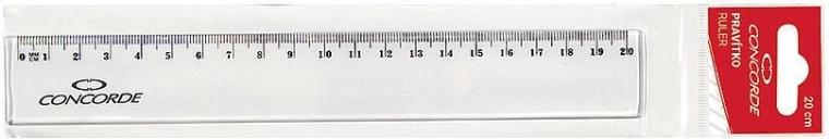 CONCORDE Transparent Ruler 20 cm