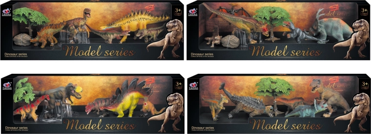 Dinosaurussenwereld – set dinosaurusspeelfiguren, 4 soorten