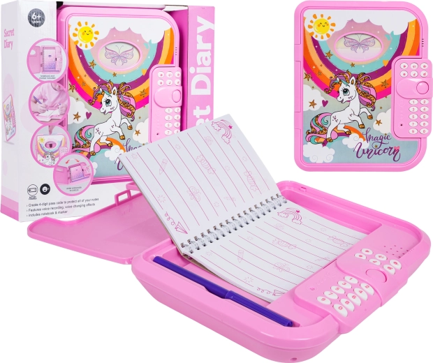 Secret Unicorn Diary – Electronic Code Diary for Kids