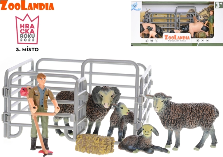 Zoolandia boerderijdieren met jongen en accessoires – set varkens of schapen