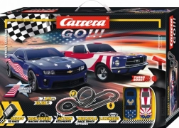 Carrera GO Street Legends racebaan 1:43 met looping en Amerikaanse muscle cars