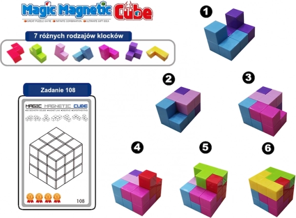Magnetic cubes Magic Magnetic Cubes 28 pcs
