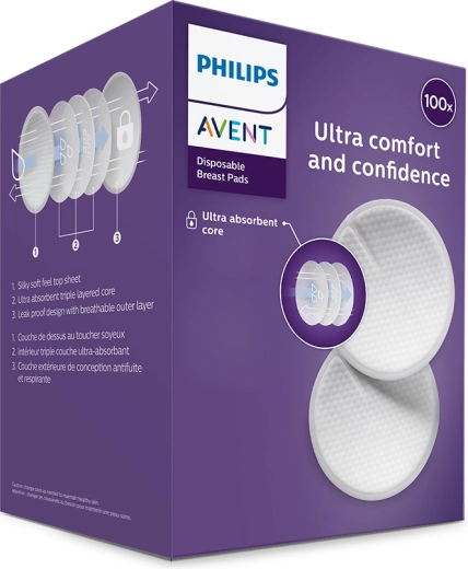 Philips Avent wegwerpadrescompressen 100 stuks