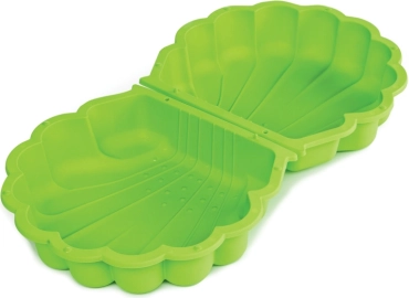 Muschel-Sandkasten mit Deckel, grün