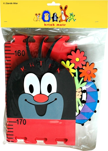 Schuimrubberen groeimeter Mol rood