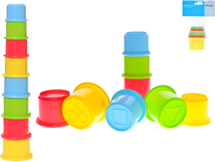 Stapelpots – kleurrijke piramide voor baby’s