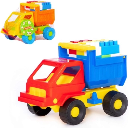 Set de construction Camion-benne Kazimír avec 18 briques