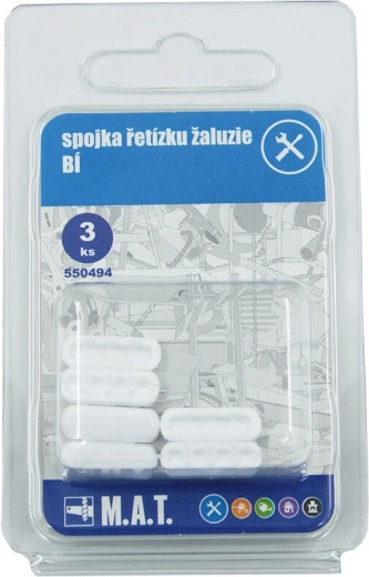 Blind chain connector, white (3 pcs)