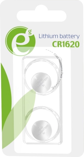 Lithium knoopcelbatterij CR1620 3V – verpakking 2 stuks
