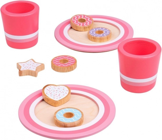 Bigjigs Toys houten set koekjes met melk