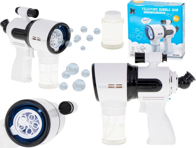 Electric bubble gun – white, lights and sounds