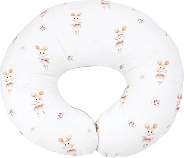 Eko small nursing pillow Velvet ballerina mouse 60 × 60 cm