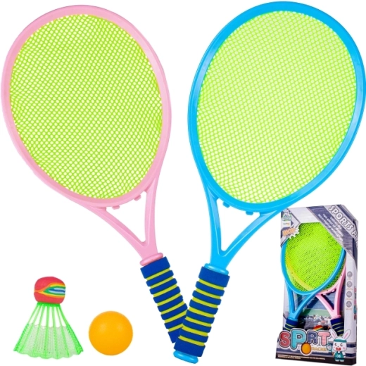 Set de raquettes de badminton avec balle 45 cm