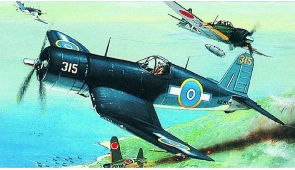 Plastic modelvliegtuig F4U-1 Corsair om te bouwen