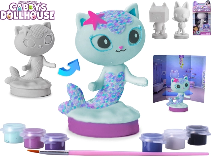 La Maison magique de Gabby – figurine à peindre avec peintures