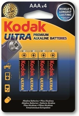 Kodak Ultra Premium Alkalibatterien AAA 1,5 V, 4 Stk.