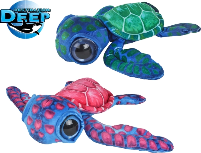 Pluchen schildpad Destination Deep 28 cm