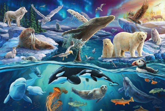 Puzzle Animaux de l'Arctique 150 pièces