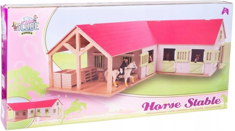 Bâtiment de ferme Kids Globe – écurie pour chevaux 1:24