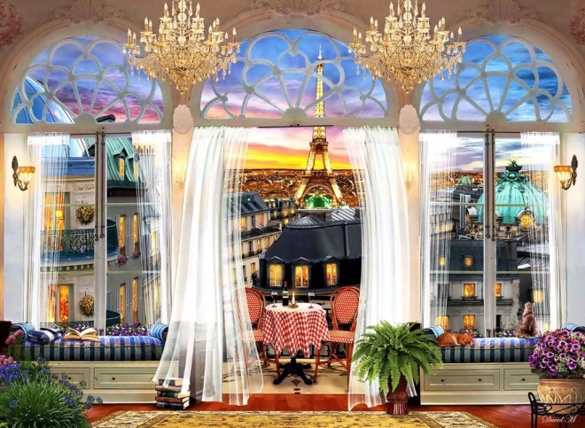 Puzzle Rooftop Terrace in Paris 1000 Pieces ANATOLIAN