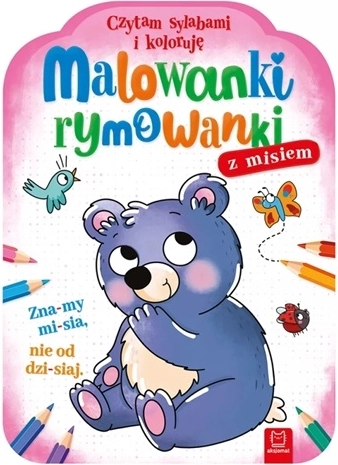 Coloring Pages and Rhymes with a Teddy Bear – Reading by Syllables