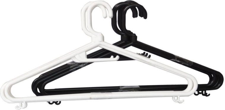 Cintre pivotant pour homme, plastique, assortiment de couleurs, lot de 5