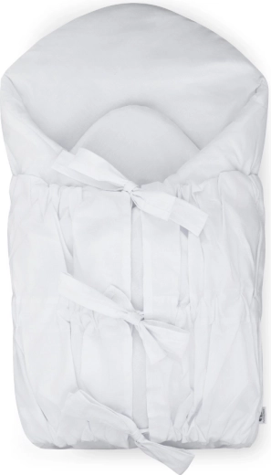 Petite&Mars laced swaddle with coconut insert white 75 × 75 cm