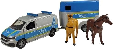 VW T6 fourgon de police avec remorque pour chevaux