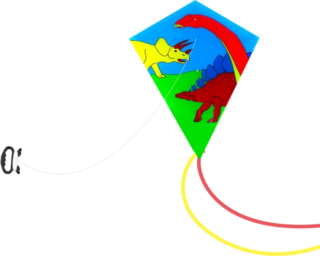 Vlieger met dinosaurussen