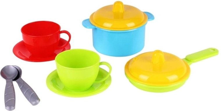 Marinka – set de vaisselle de cuisine pour enfants, 3 pcs en filet