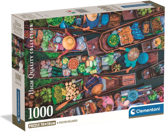 Puzzle Clementoni 1000 pièces – Marché flottant thaïlandais